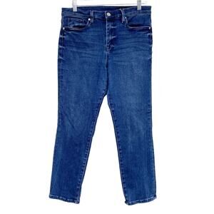 Blank Nyc Womens Size 29 The Madison Crop Blue Stretch Denim Jeans
